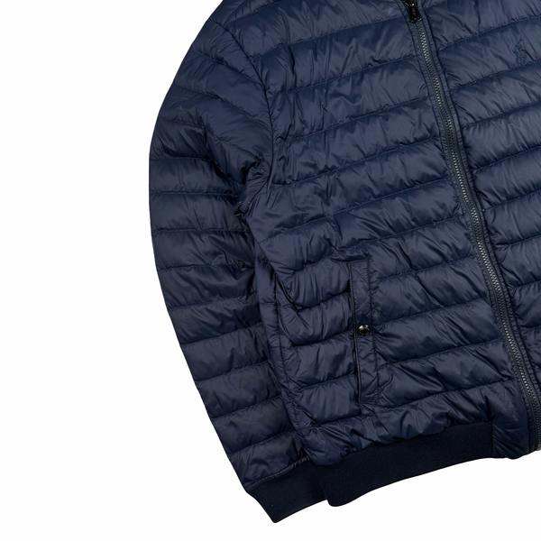 Ralph Lauren Polo Navy Light Down Filled Bomber Style Puffer - Large