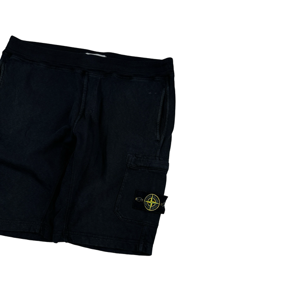 Stone Island 2017 Navy Cotton Shorts - Medium