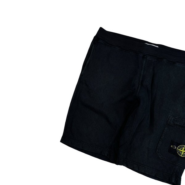 Stone Island 2017 Navy Cotton Shorts - Medium