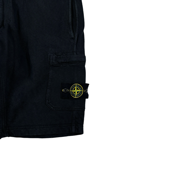 Stone Island 2017 Navy Cotton Shorts - Medium