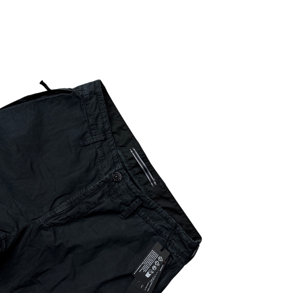 Stone Island 2023 Black Slim Fit Cargo Trousers - 31"