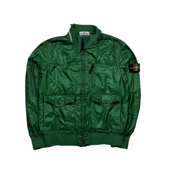 Stone Island 2012 Green Tyveck Micro Rip Stop Tyveck Bomber Jacket - XXL