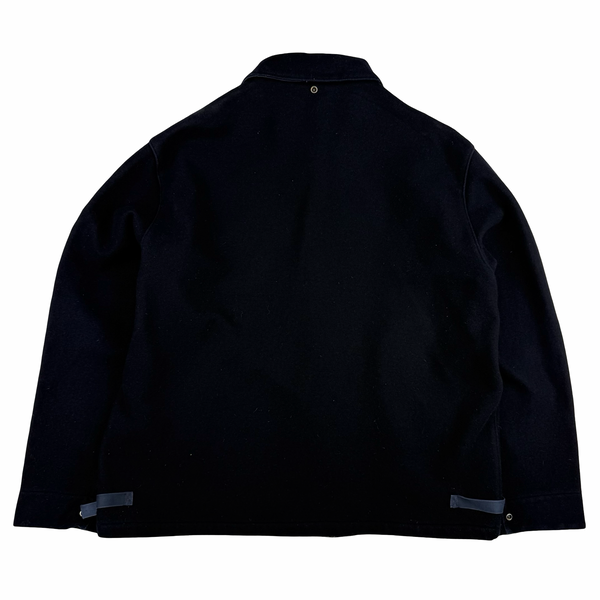 Stone Island 2000 Navy Vintage Wool Blend Pea Jacket - XL