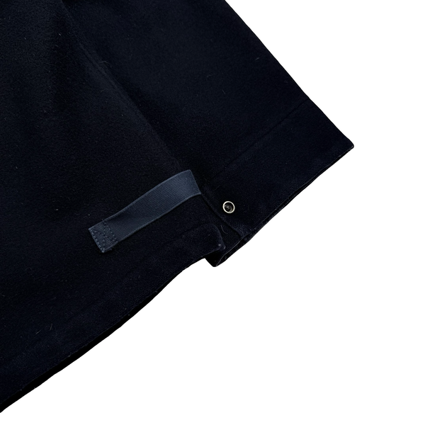 Stone Island 2000 Navy Vintage Wool Blend Pea Jacket - XL