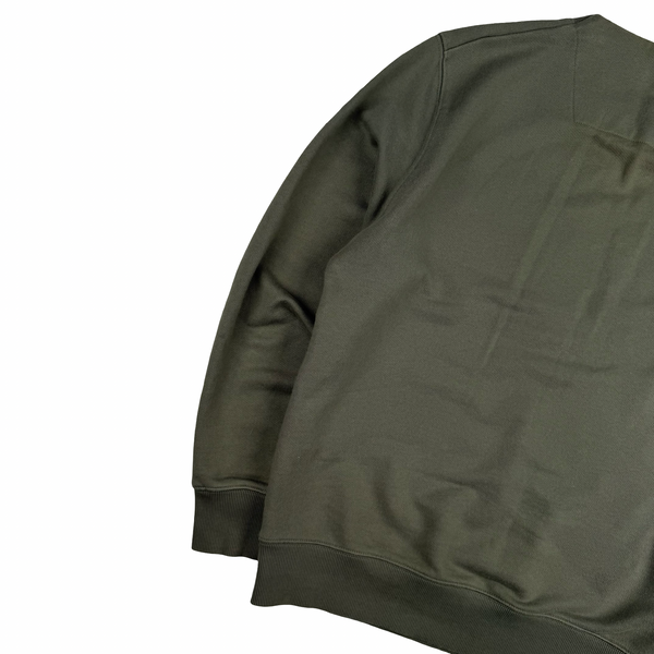CP Company Sage Green Spellout Crewneck Sweatshirt - Small