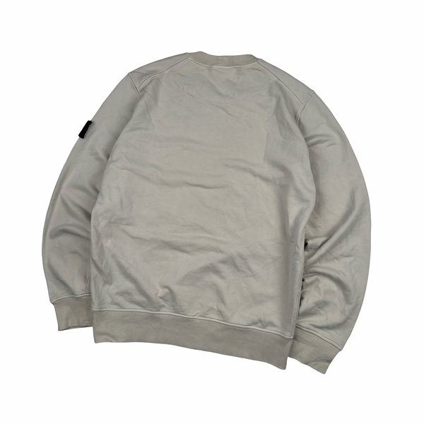 Stone Island 2023 Cream Crewneck Pullover Jumper - Large