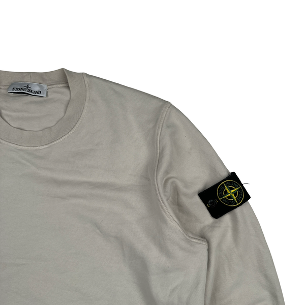 Stone Island 2023 Cream Crewneck Pullover Jumper - Large