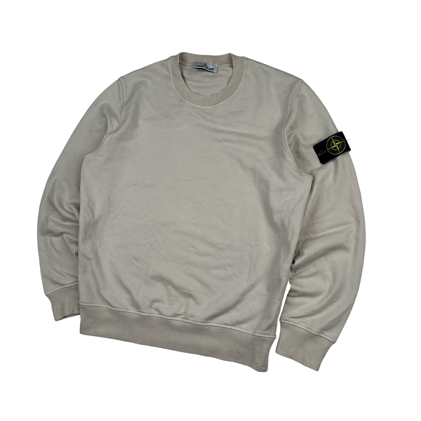 Stone Island 2023 Cream Crewneck Pullover Jumper - Large