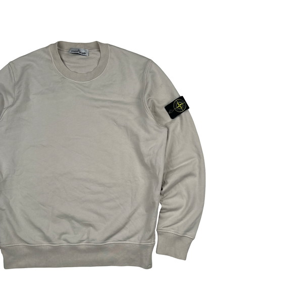 Stone Island 2023 Cream Crewneck Pullover Jumper - Large