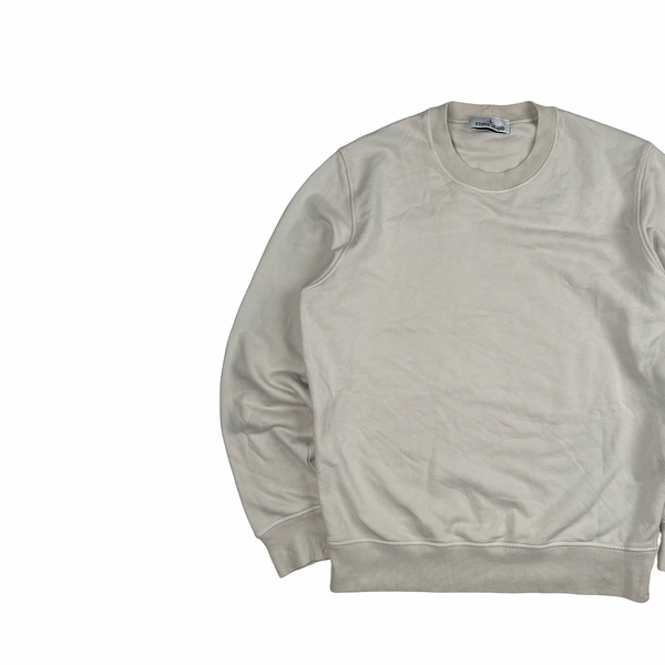 Stone Island 2023 Cream Crewneck Pullover Jumper - Large