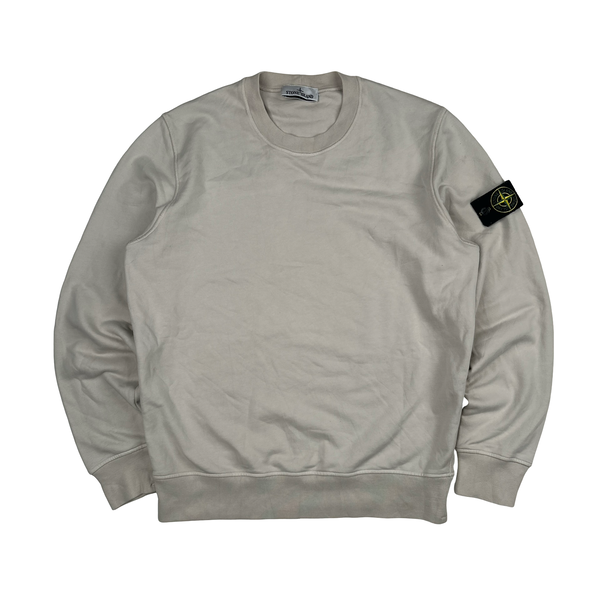 Stone Island 2023 Cream Crewneck Pullover Jumper - Large