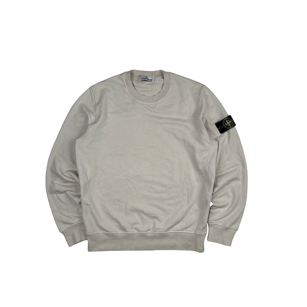 Stone Island 2023 Cream Crewneck Pullover Jumper - Large