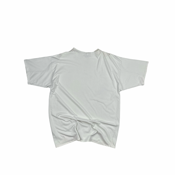 Stone Island 1993 White Marina Cotton Spellout Vintage T Shirt - Large