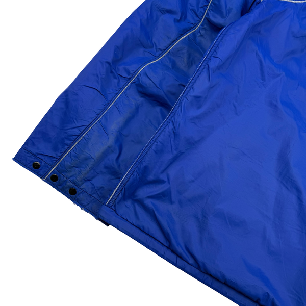 Stone Island 2003 Vintage Blue Felt Lined Nylon Shell Jacket - Large