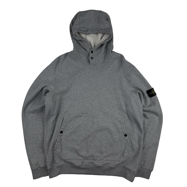 Stone Island 2023 Grey Cotton Hoodie Jumper - XL