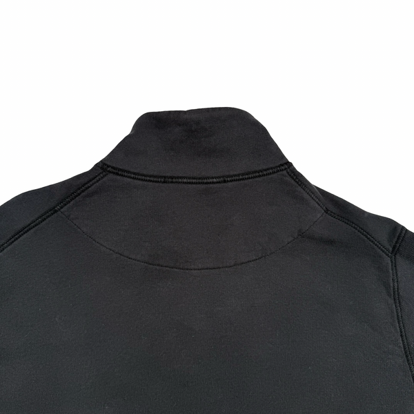 Stone Island Charcoal Zipped Cotton Sweater - Large