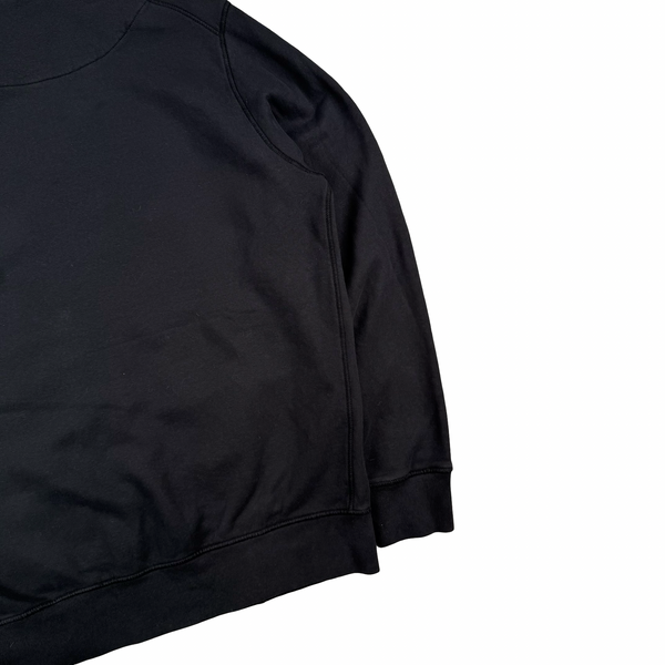 Stone Island Charcoal Zipped Cotton Sweater - Large