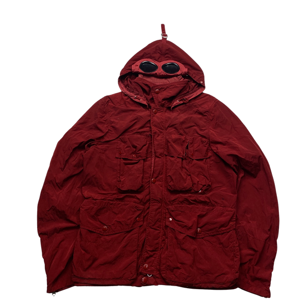 CP Company Red Goggle Multi Pocket Jacket - Medium
