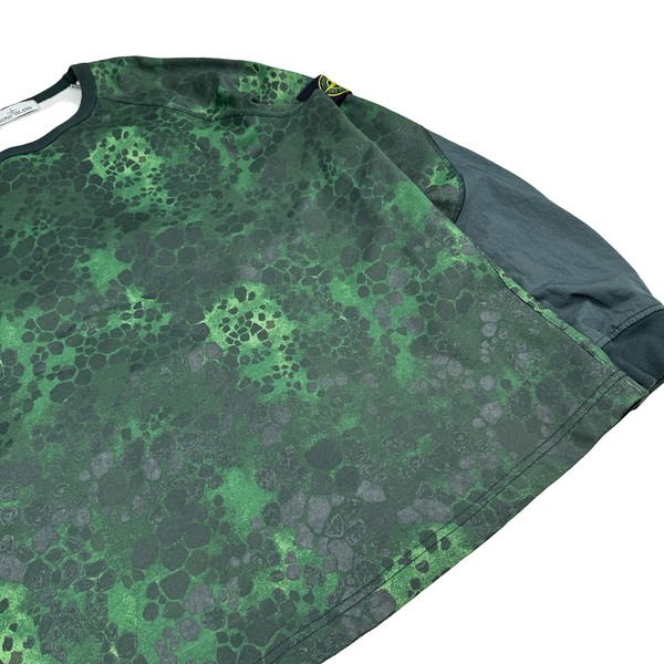 Stone Island 2018 Green Alligator Camo Crewneck Sweatshirt - XL