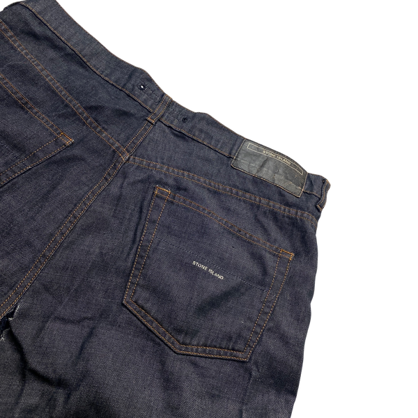 Stone Island Dark Denims Cotton Denim Jeans - 38"