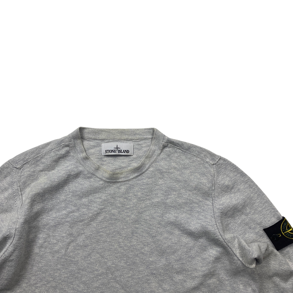 Stone Island 2020 Light Grey Crewneck Knit - Medium