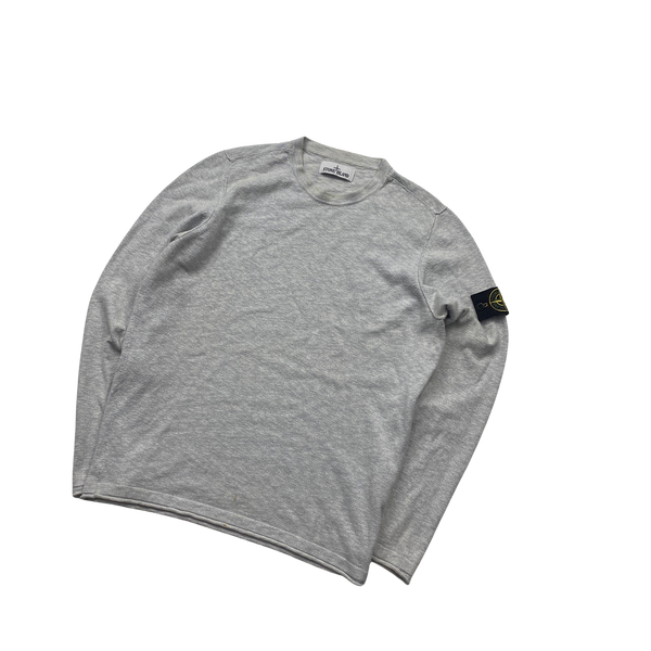 Stone Island 2020 Light Grey Crewneck Knit - Medium
