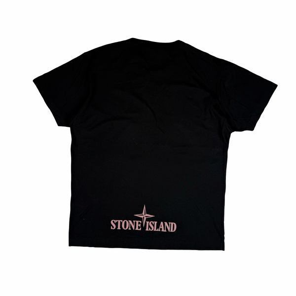 Stone Island 2020 Black Desert Camo Compass Cotton T Shirt - XXL
