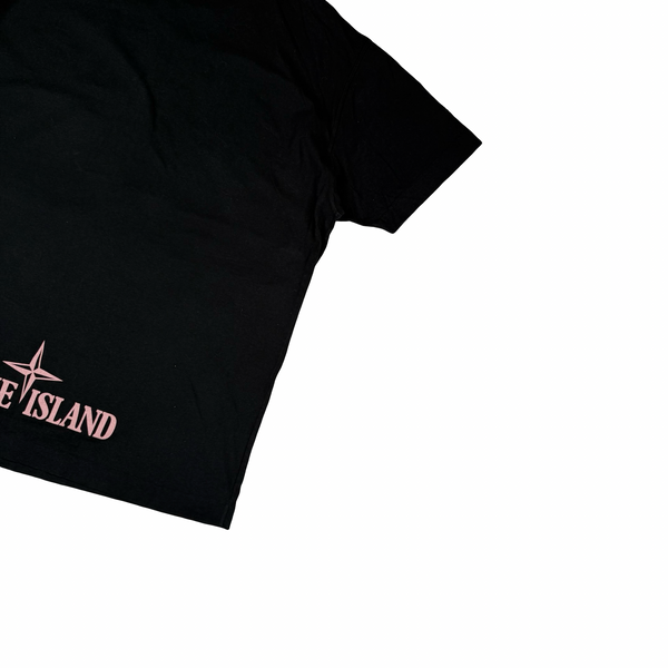 Stone Island 2020 Black Desert Camo Compass Cotton T Shirt - XXL