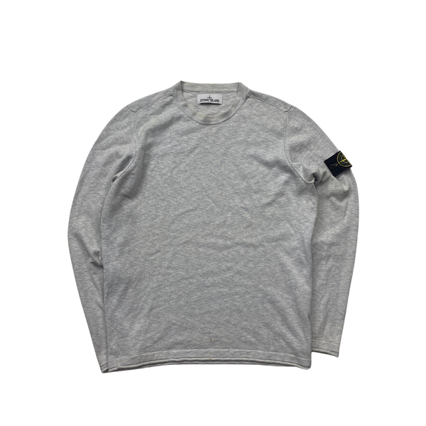 Stone Island 2020 Light Grey Crewneck Knit - Medium