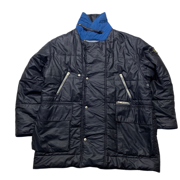 Stone Island Vintage Early 90's Padded Ripstop Jacket - Large