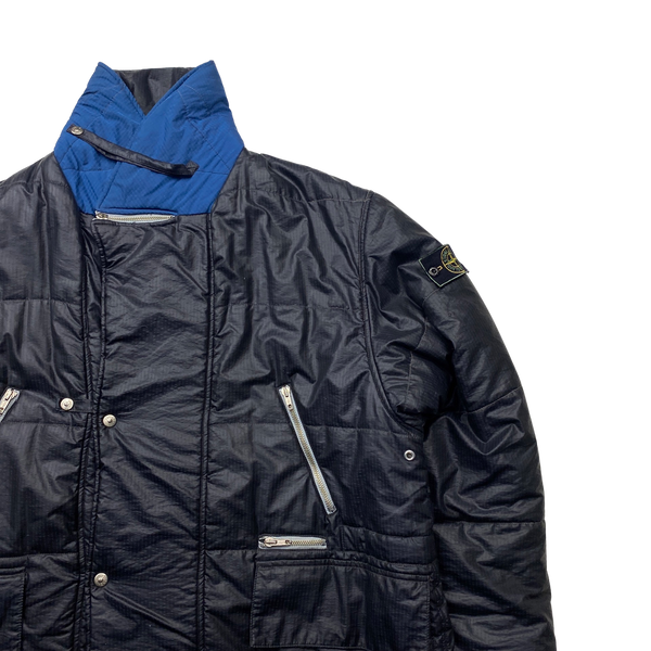 Stone Island Vintage Early 90's Padded Ripstop Jacket - Large