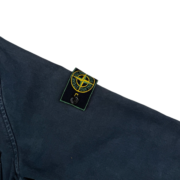 Stone Island 1999 Vintage Multipocket Chore Cotton Collared Jacket - Medium