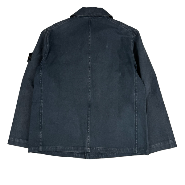 Stone Island 1999 Vintage Multipocket Chore Cotton Collared Jacket - Medium