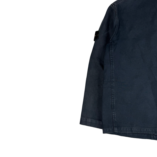 Stone Island 1999 Vintage Multipocket Chore Cotton Collared Jacket - Medium