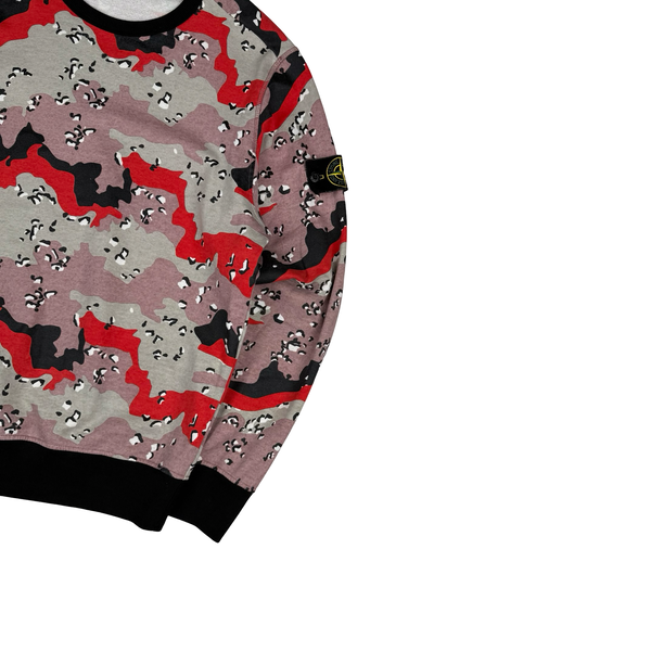 Stone Island 2020 Big Loom Camo Crewneck Sweatshirt - Medium