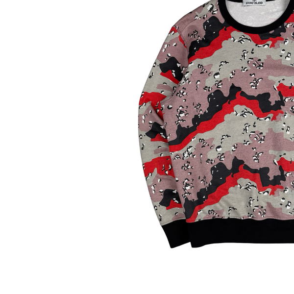 Stone Island 2020 Big Loom Camo Crewneck Sweatshirt - Medium