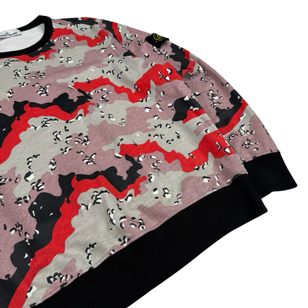Stone Island 2020 Big Loom Camo Crewneck Sweatshirt - Medium