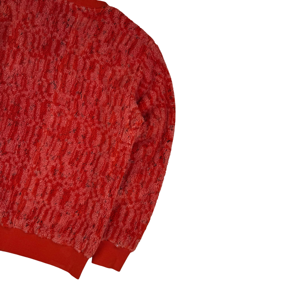 Stone Island 2019 Shadow Project Lava Teddy Fleece Crewneck Pullover - Medium