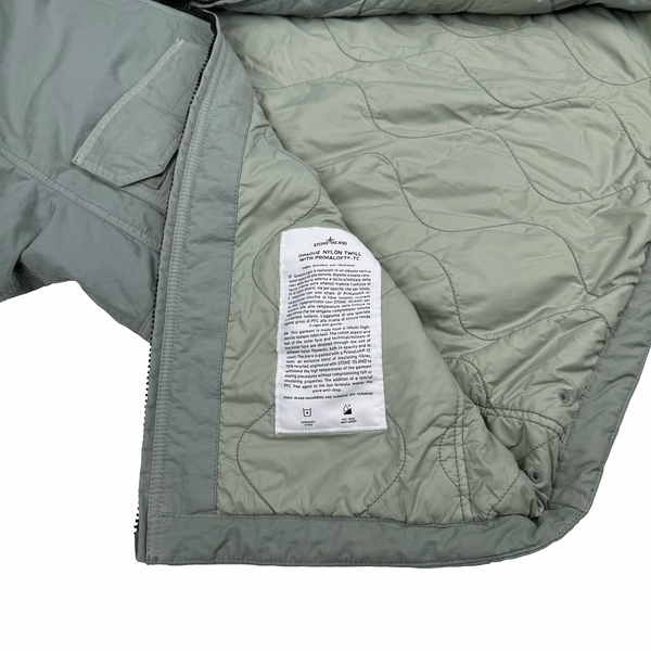Stone Island 2023 Pale Green Opaque Nylon Twill Primaloft Jacket - Large