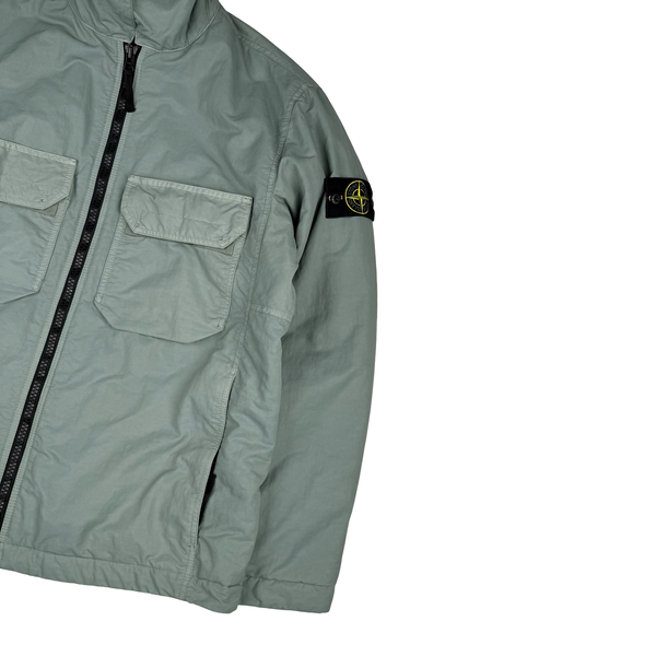 Stone Island 2023 Pale Green Opaque Nylon Twill Primaloft Jacket - Large