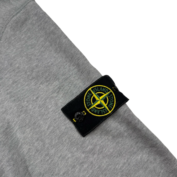 Stone Island 2022 Grey Pullover Cotton Hoodie - XXL
