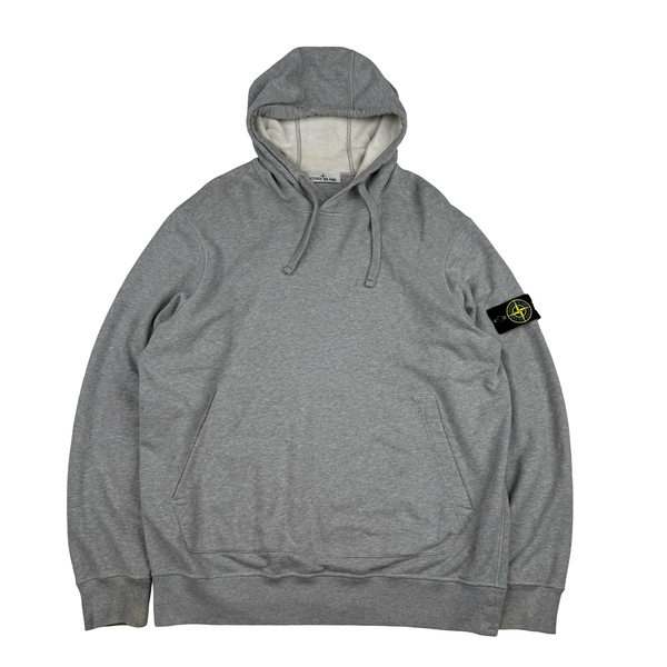 Stone Island 2022 Grey Pullover Cotton Hoodie - XXL