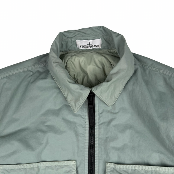 Stone Island 2023 Pale Green Opaque Nylon Twill Primaloft Jacket - Large
