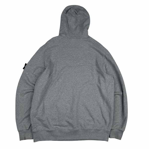 Stone Island 2022 Grey Pullover Cotton Hoodie - XXL