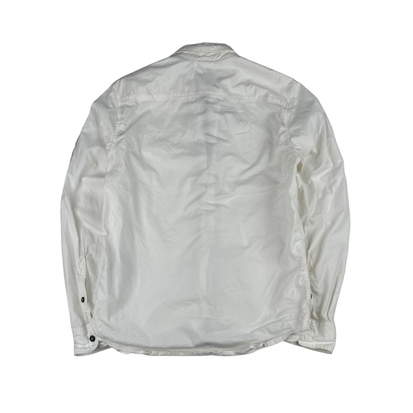 CP Company White Zipped Lens View Shirt - Medium