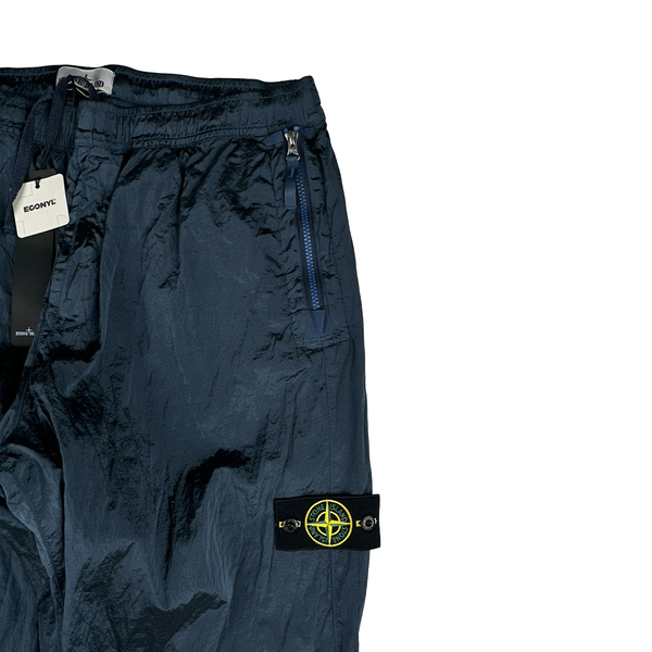 Stone Island 2023 Light Navy Blue Nylon Metal Econyl Trousers - 36"