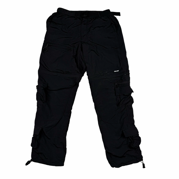 Palace  Black Convertible Zip-Off Hiking Trousers - Small