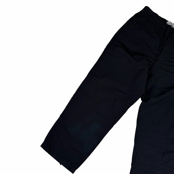 Stone Island 2025 Black Naslan Corrosion Loose Fit Cargo Trousers - 32"