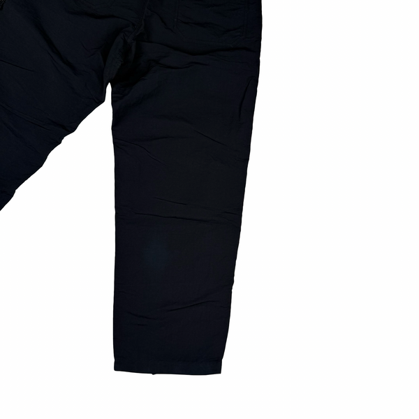 Stone Island 2025 Black Naslan Corrosion Loose Fit Cargo Trousers - 32"