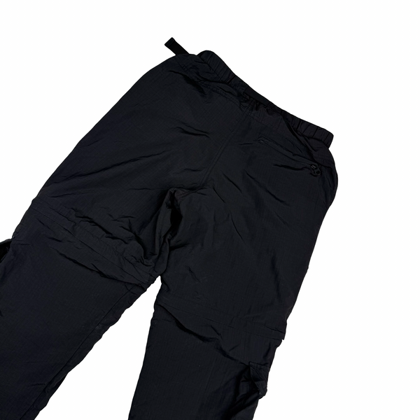 Palace  Black Convertible Zip-Off Hiking Trousers - Small